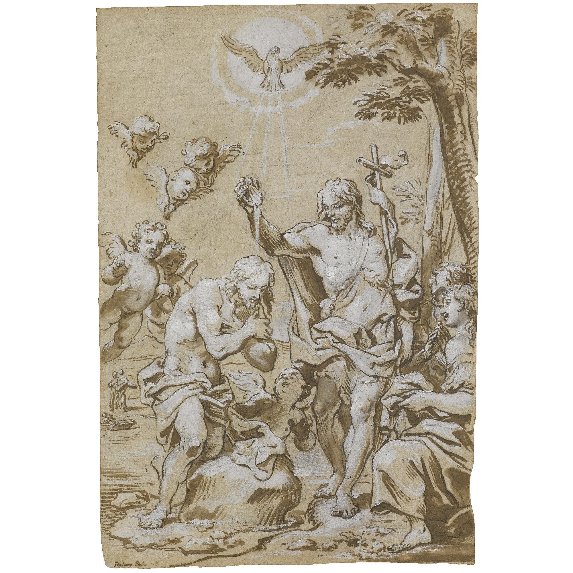 Paolo Girolamo Piola - The Baptism Of Christ