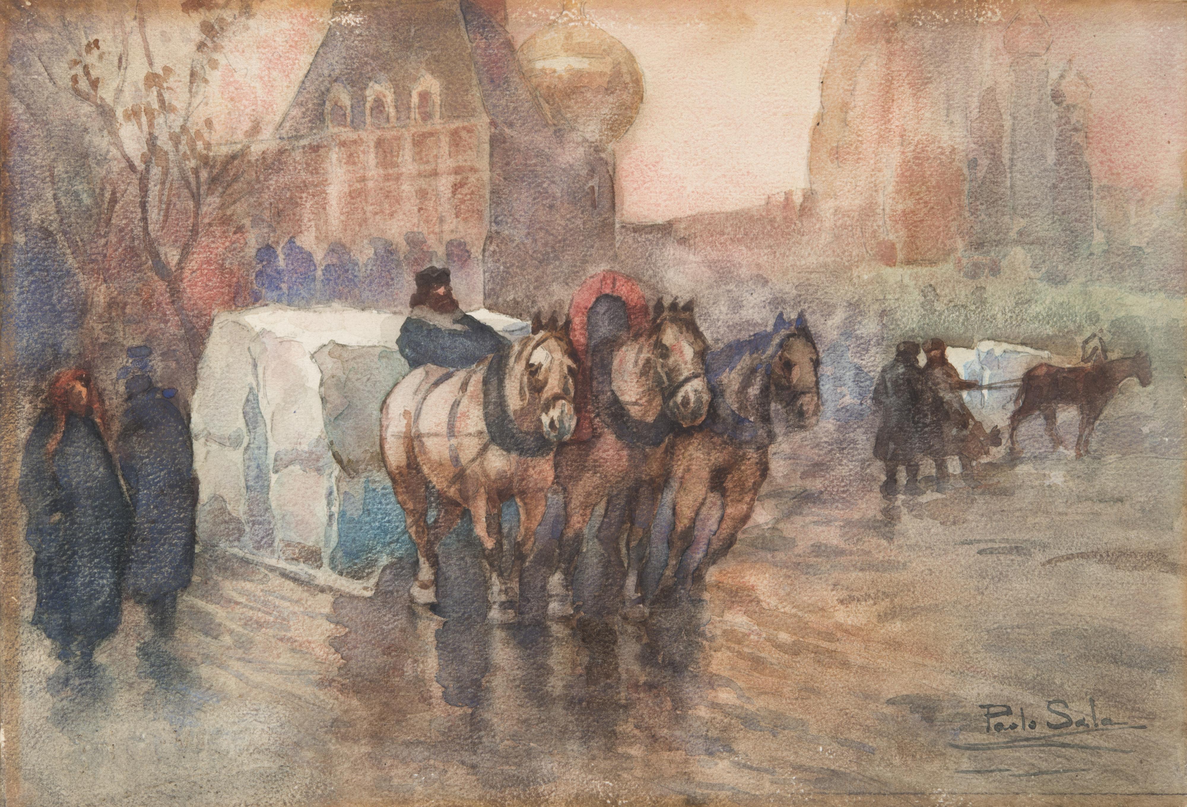 Paolo Sala - Trasporto del ghiaccio a Mosca