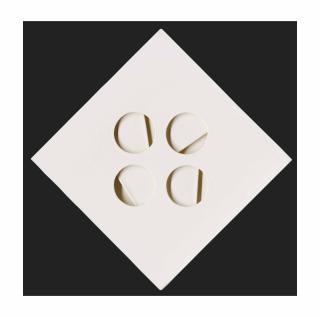 Paolo Scheggi - Intersuperficie curva bianca (White Curve Intersection)