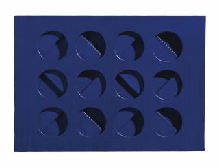 Paolo Scheggi - Intersuperficie curva blu