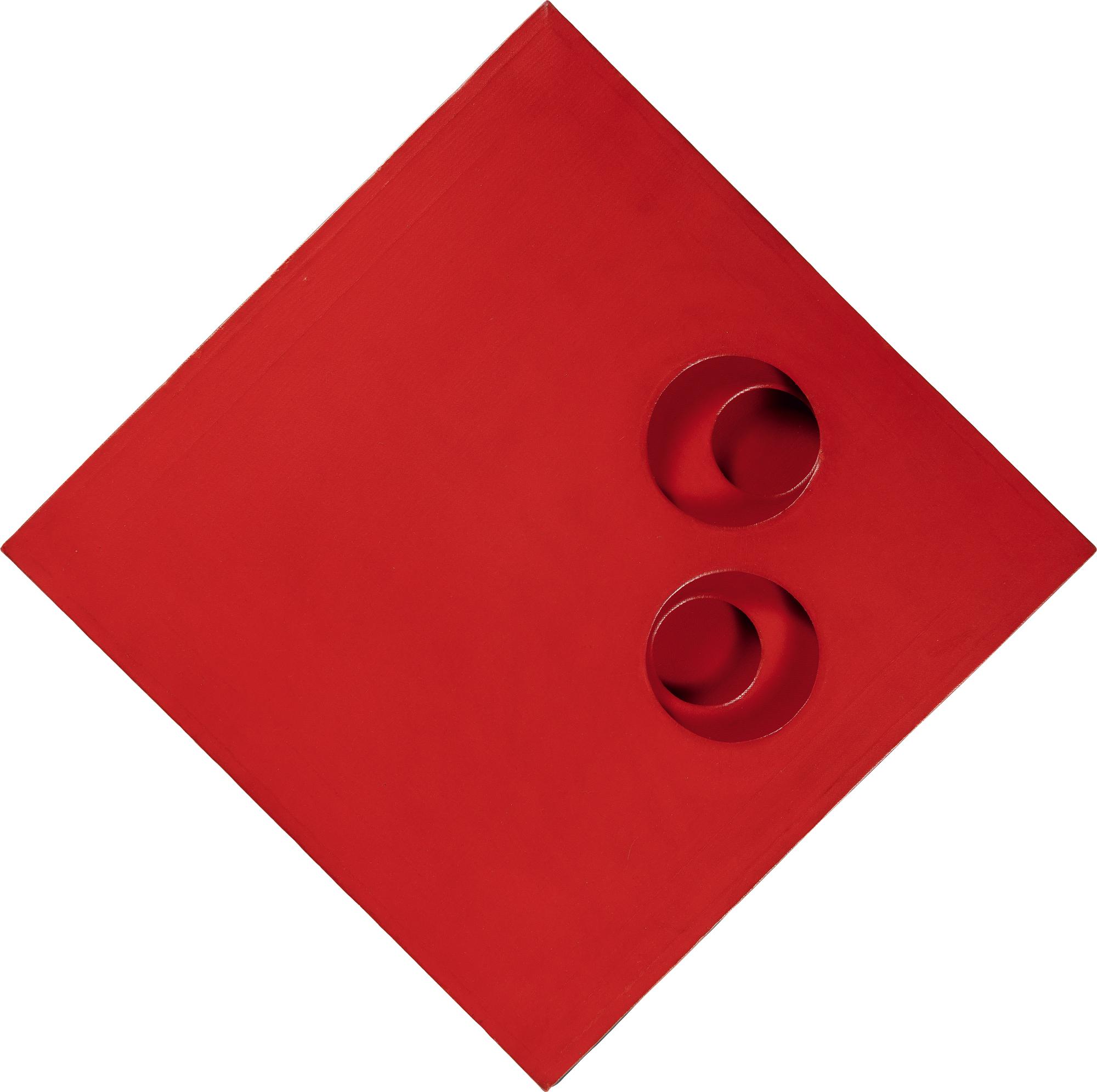 Paolo Scheggi - „Intersuperficie curva dal rosso“