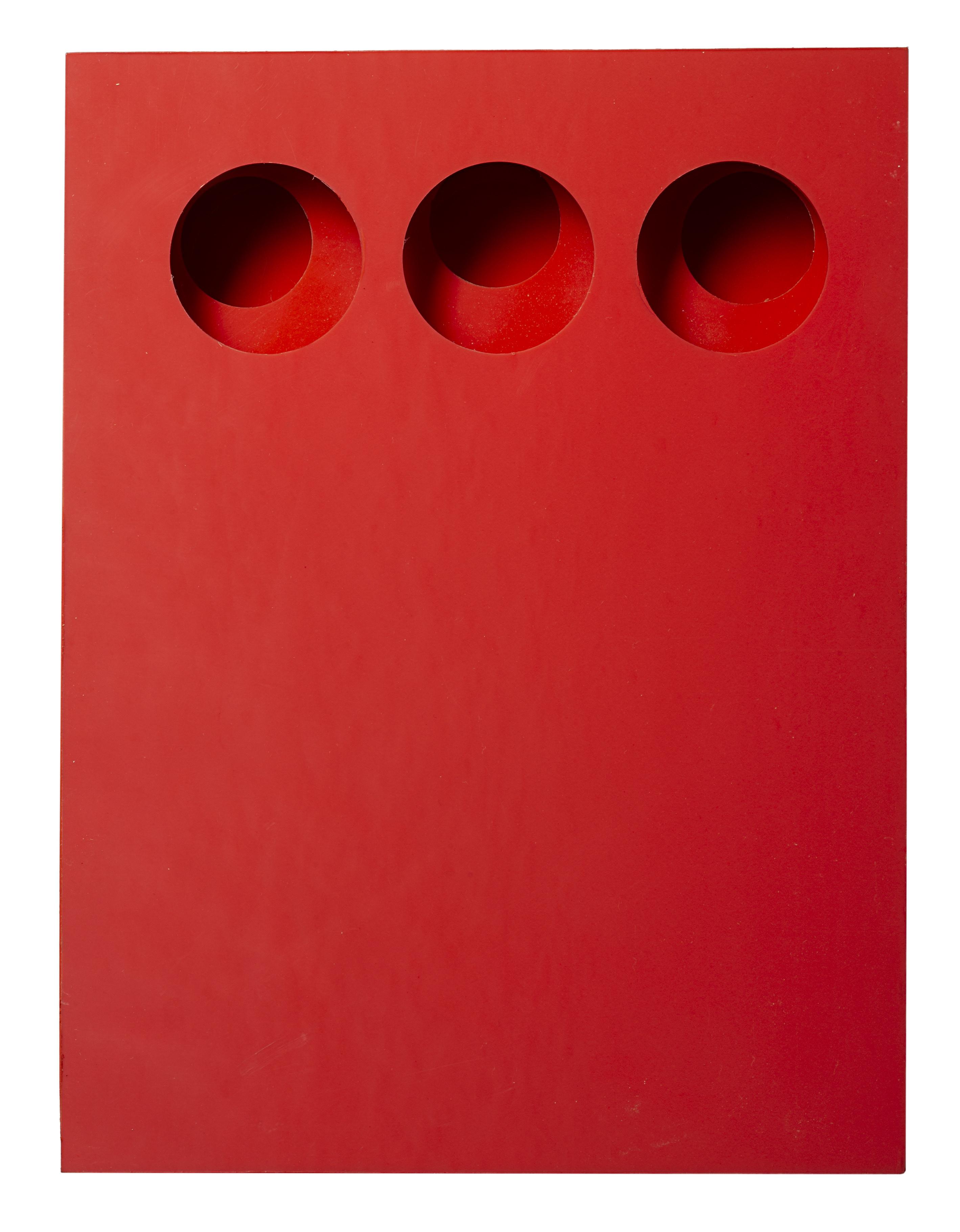 Paolo Scheggi - Intersuperficie curva - dal rosso