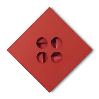 Paolo Scheggi - Intersuperficie Curva Dal Rosso