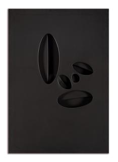 Paolo Scheggi - Intersuperficie curva nera