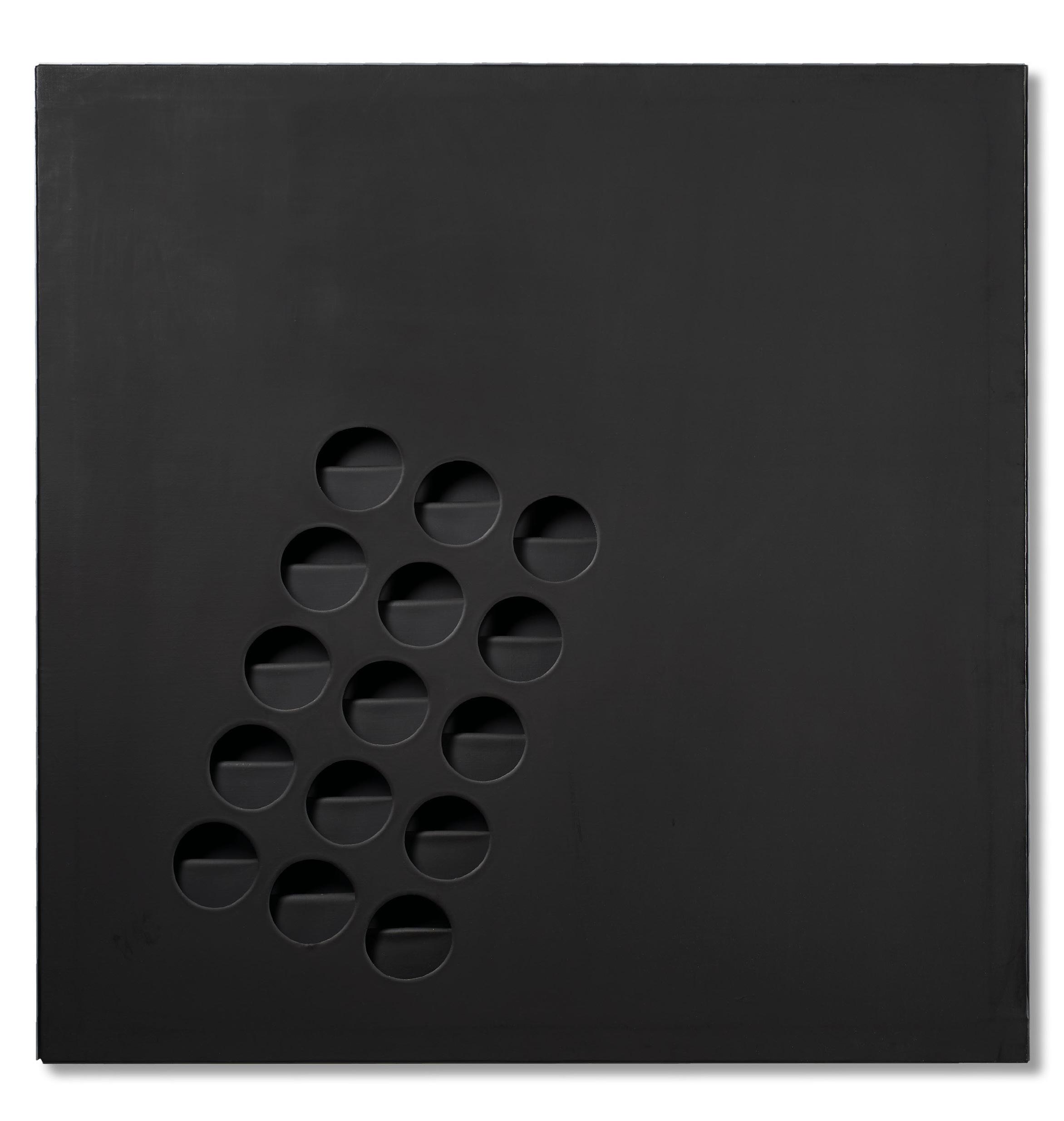 Paolo Scheggi - Intersuperficie curva nera