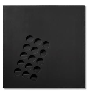 Paolo Scheggi - Intersuperficie curva nera