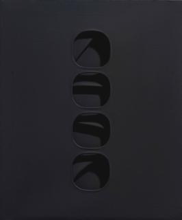 Paolo Scheggi - Intersuperficie curva nera