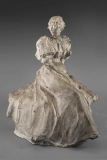 Paolo Troubetzkoy - Ritratto di giovane donna: Maria Cavallotti in Villa o Margherita Villa