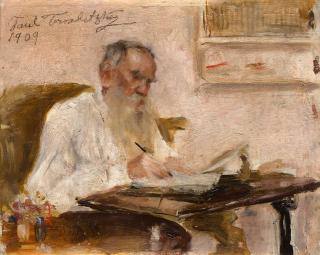 Paolo Troubetzkoy - Ritratto di Tolstoj 1909