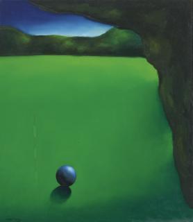 Paramjit Singh - Untitled (Painting In Green)