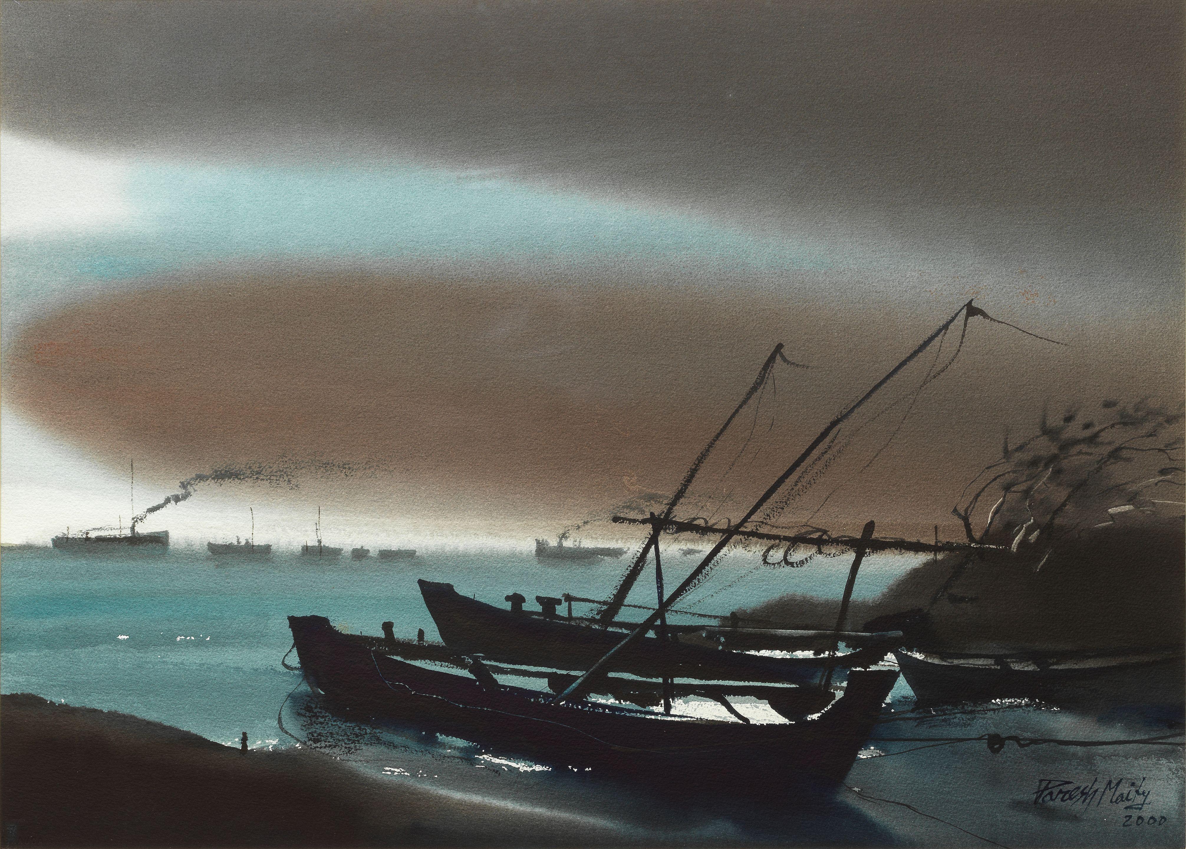 Paresh Maity - Untitled (Boats)