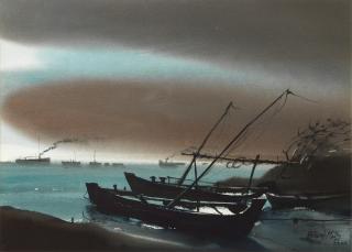 Paresh Maity - Untitled (Boats)