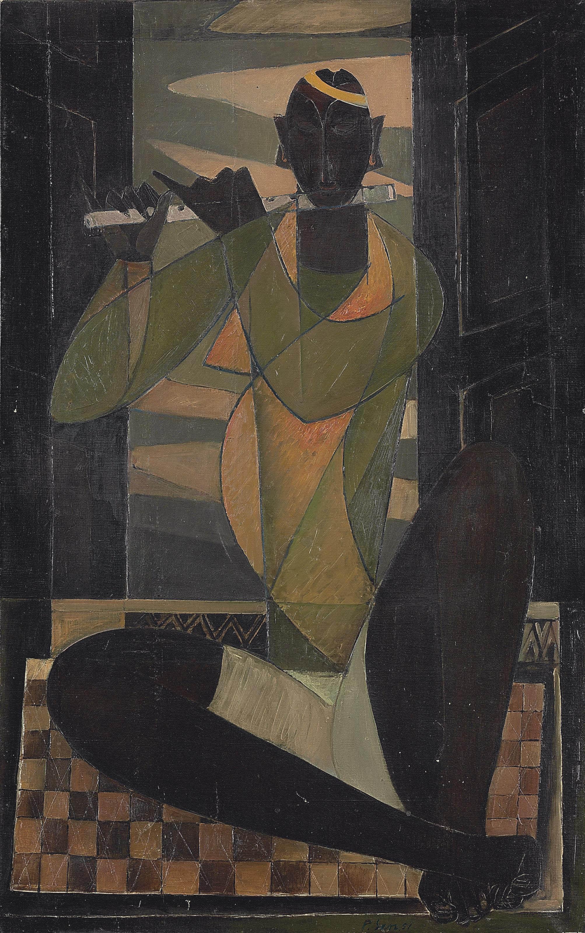 Paritosh Sen - Untitled (Joueur de Flute)