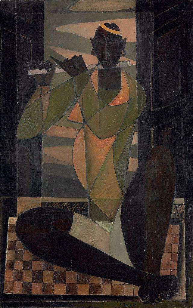 Paritosh Sen - Untitled (Joueur de Flute)