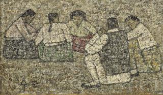 Park Sookeun - Five seated figures