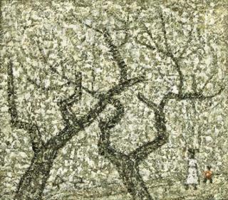 Park Sookeun - Mother and child walking under trees