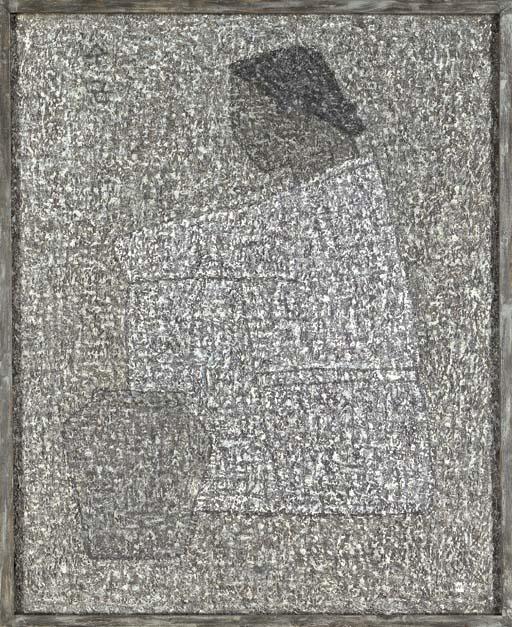 Park Sookeun - Seated woman and jar