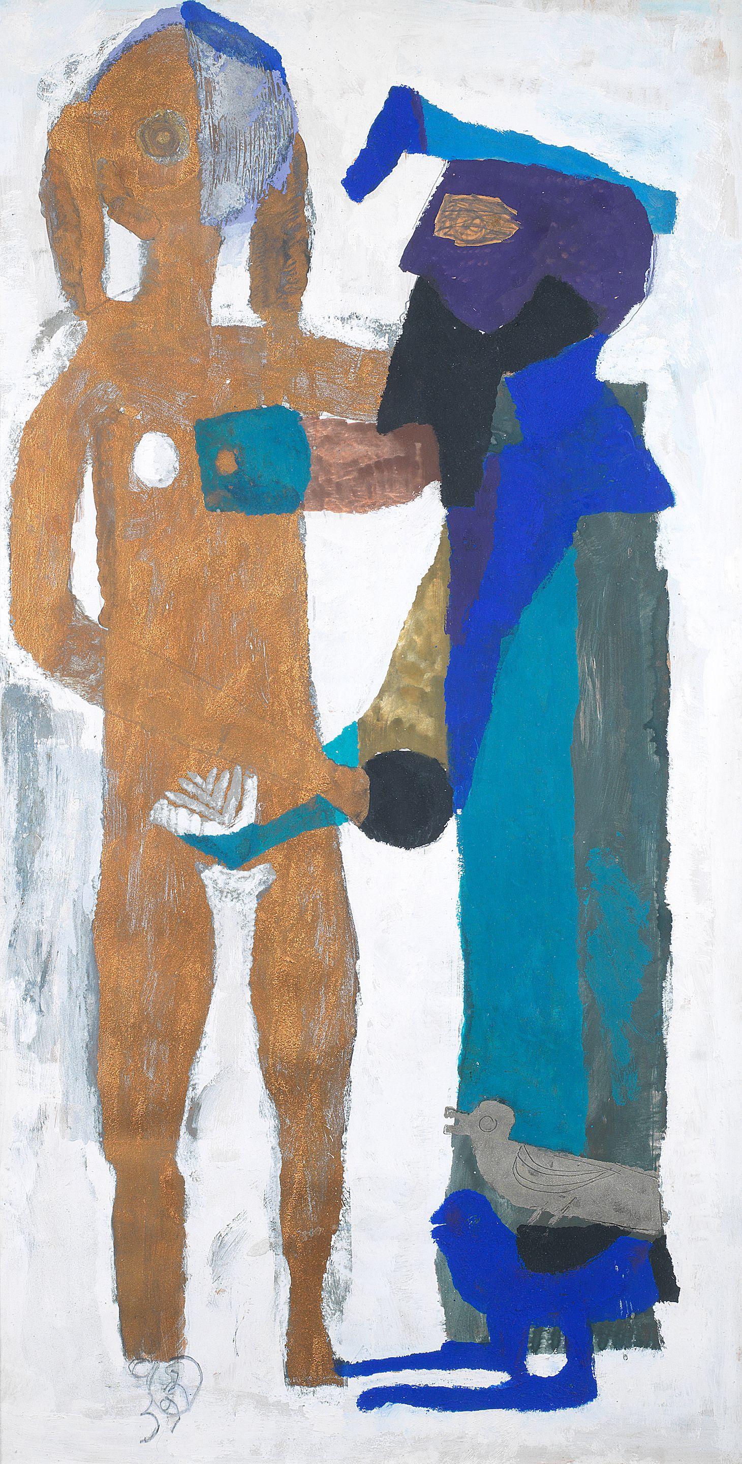 Parviz Tanavoli - Farhad\'s lover (Shirin) and the Arab