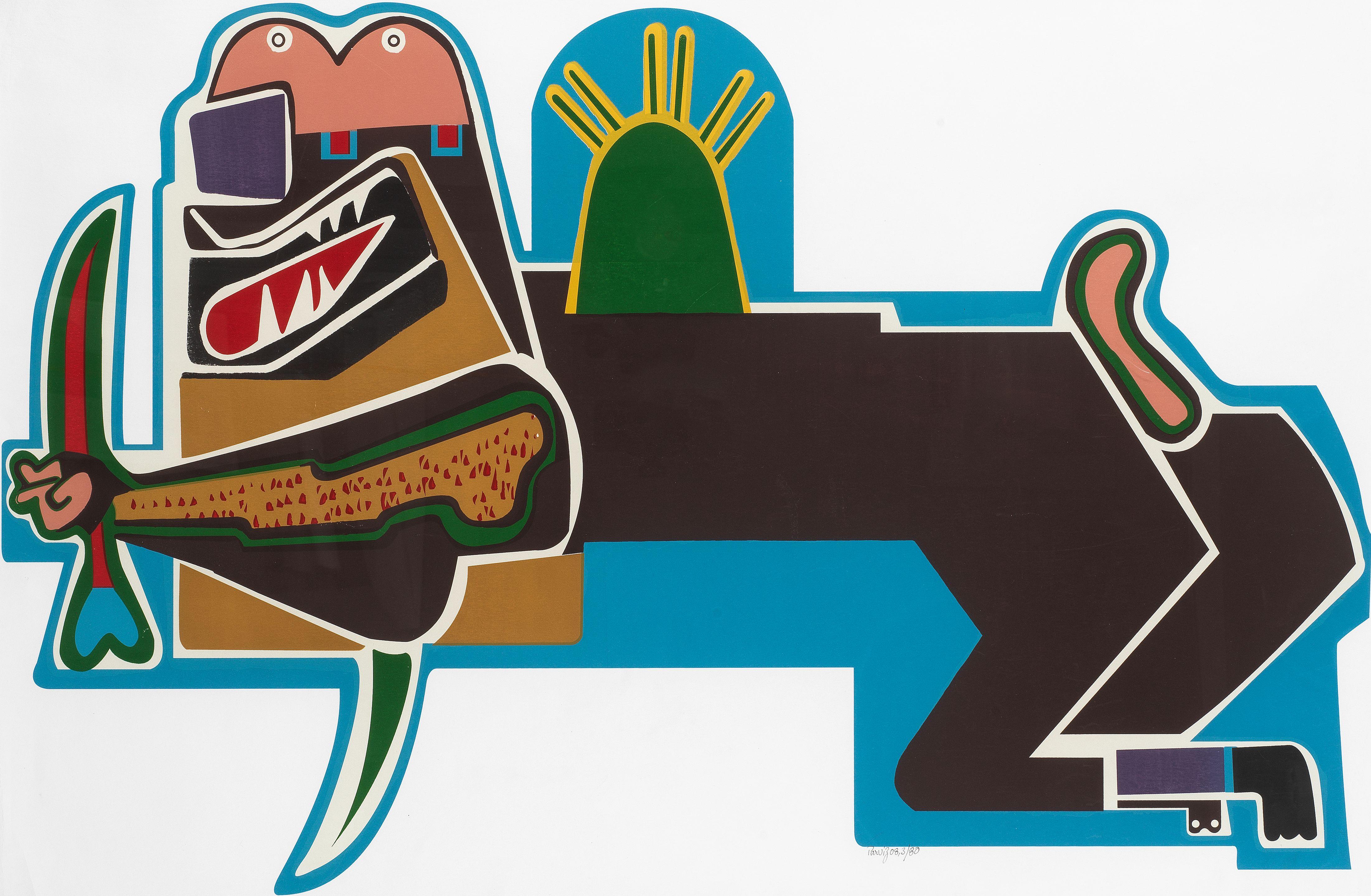 Parviz Tanavoli - Lion and Sword