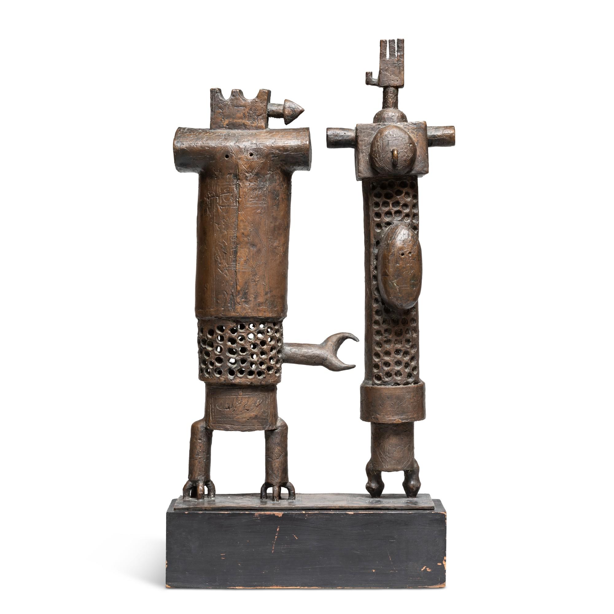 Parviz Tanavoli - Poet and Pregnant Woman / Poet and the Lover of King