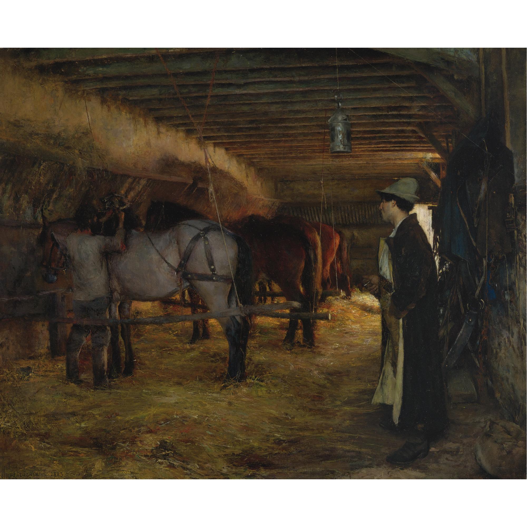 Pascal-Adolphe Dagnan-Bouveret - French A Stable