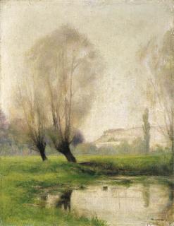 Pascal Adolphe Jean Dagnan-Bouveret - Paysage aux peupliers