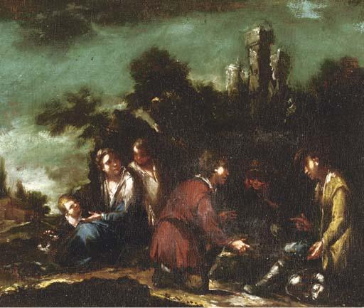 Pasquale De\' Rossi - Children conversing in a landscape