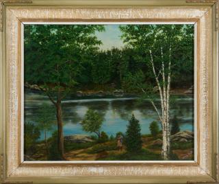 Pasquale Santo - A Couple By A Stream