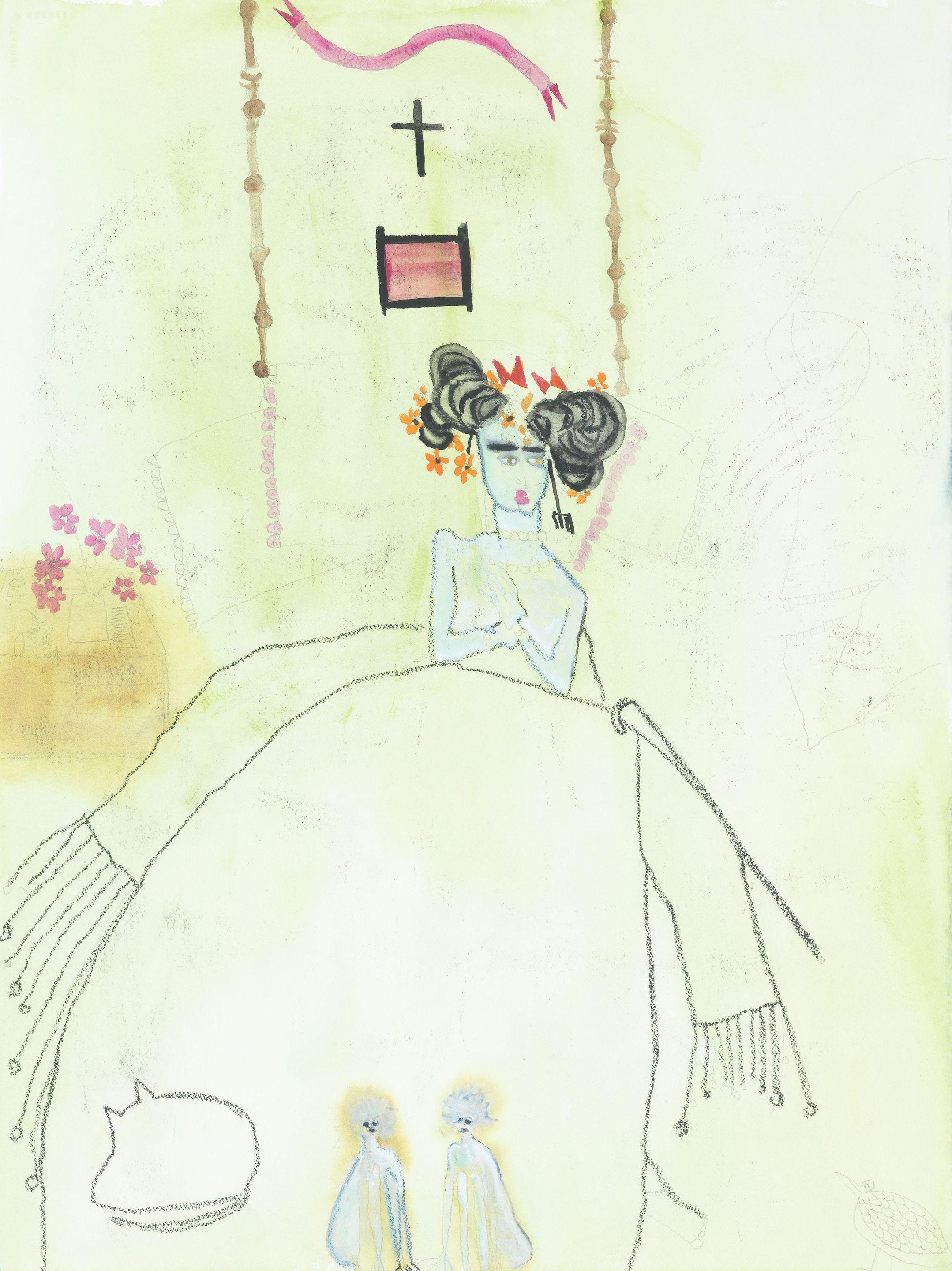 Pat Douthwaite - Frida Kahlo in bed