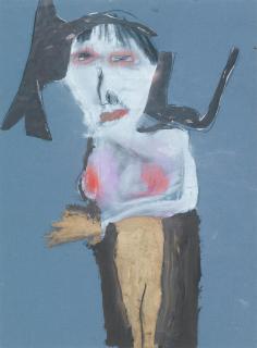 Pat Douthwaite - Priestess figure in gold trousers