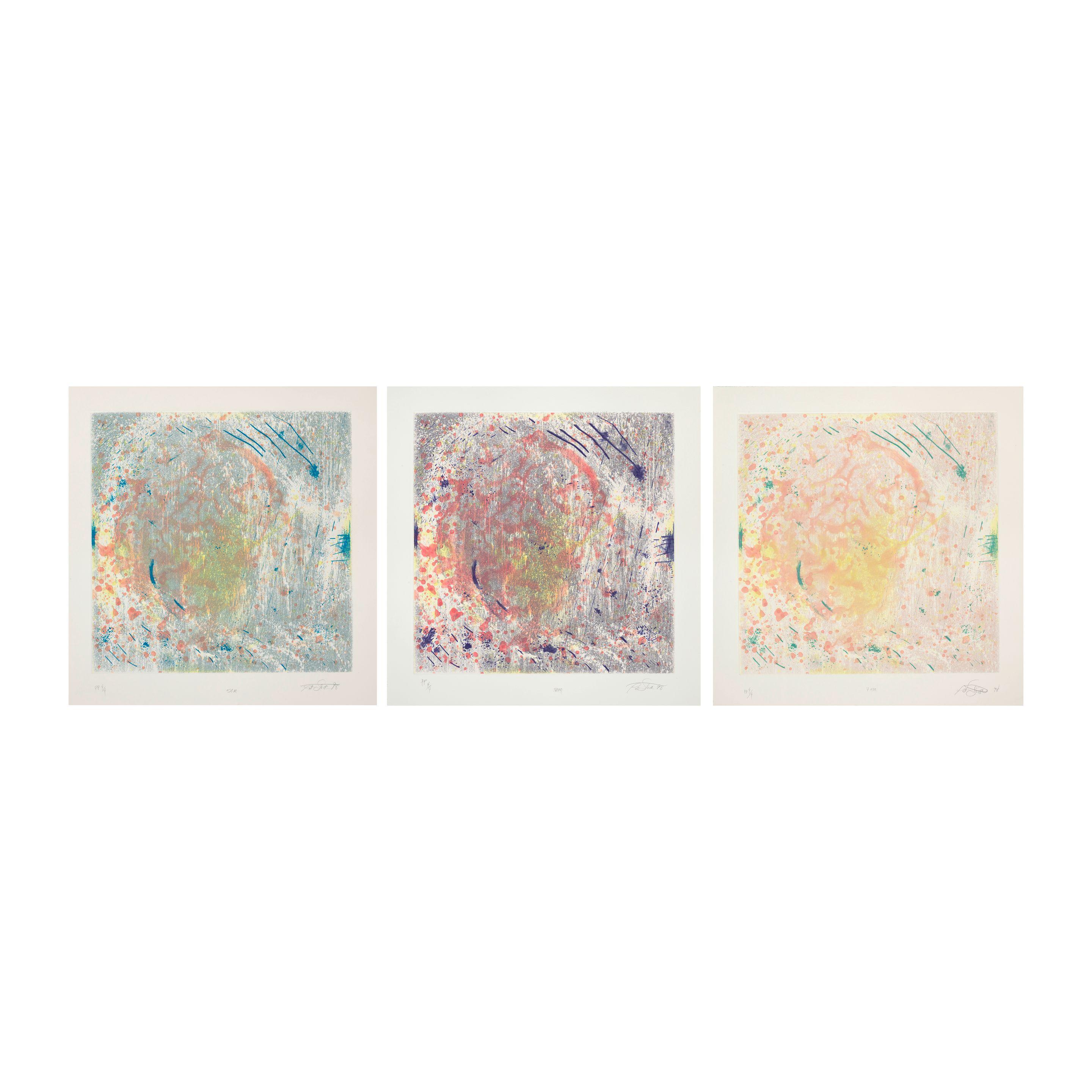 Pat Steir - 3AM; 5AM; 7AM; from Summer Dawn (3 works)