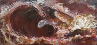 Pat Steir - Autumn—The Wave After Courbet as Though Painted by Turner Influenced by the Chinese