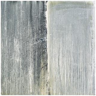 Pat Steir - Double White on Black