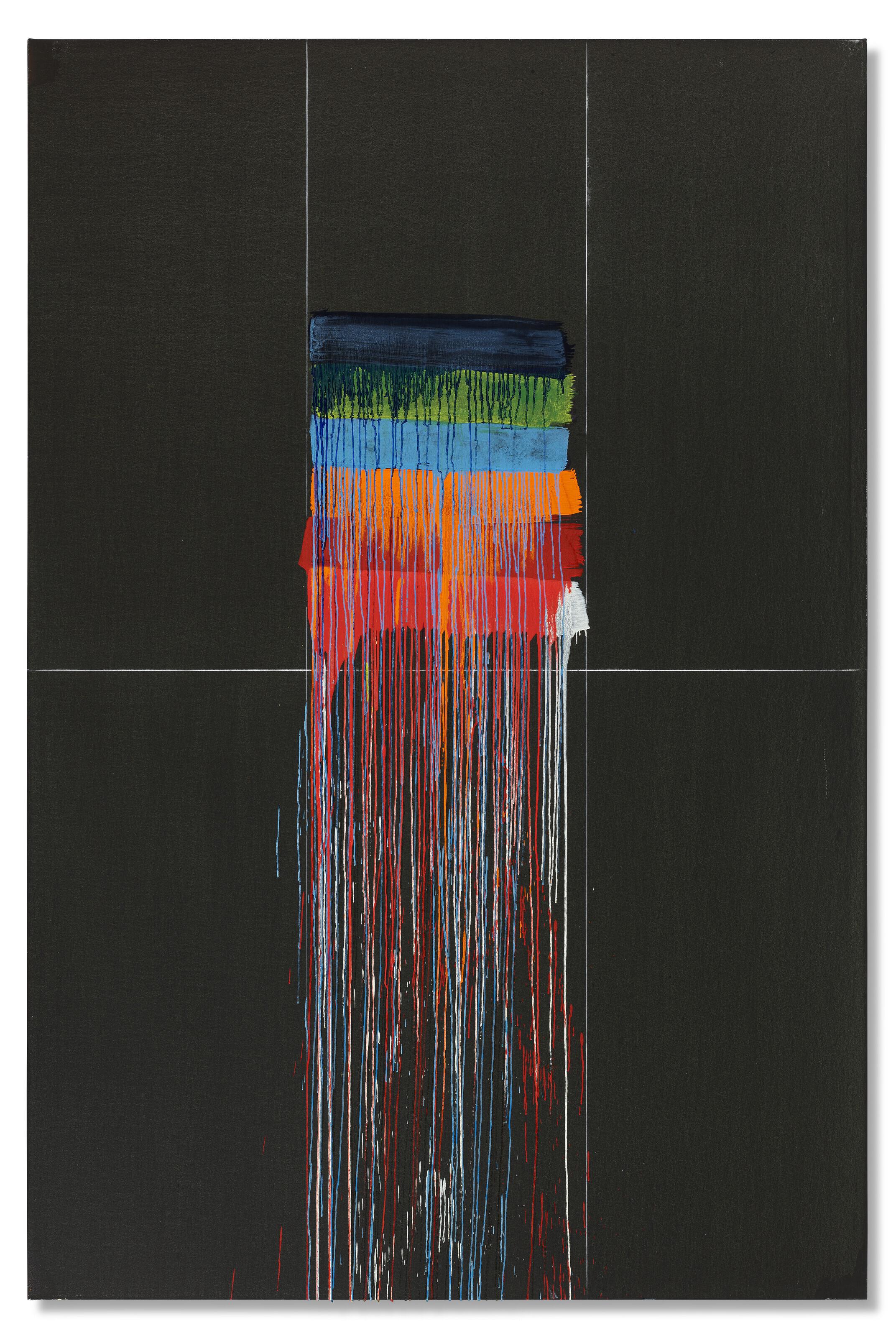 Pat Steir - Many Colors II (Blue)