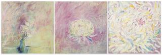 Pat Steir - Pink Chrysanthemum