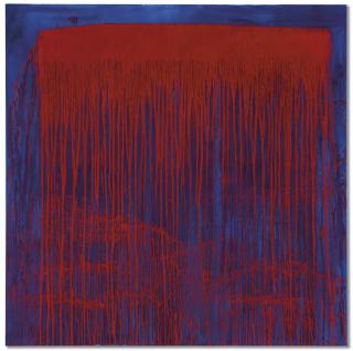 Pat Steir - Red And Blue Berlin Waterfall