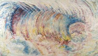 Pat Steir - Summer: The Wave After Courbet As Though Painted By Monet