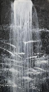 Pat Steir - The Brussels Group: Misty Mountain Waterfall