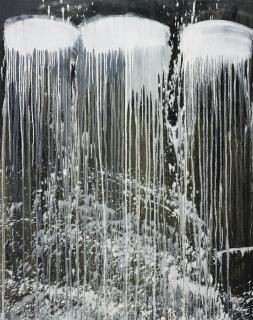 Pat Steir - Three Little Dragon Waterfalls