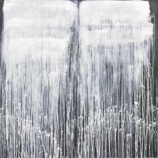 Pat Steir - Untitled (Black And Red)