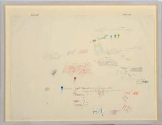 Pat Steir - Untitled He sought...HA!