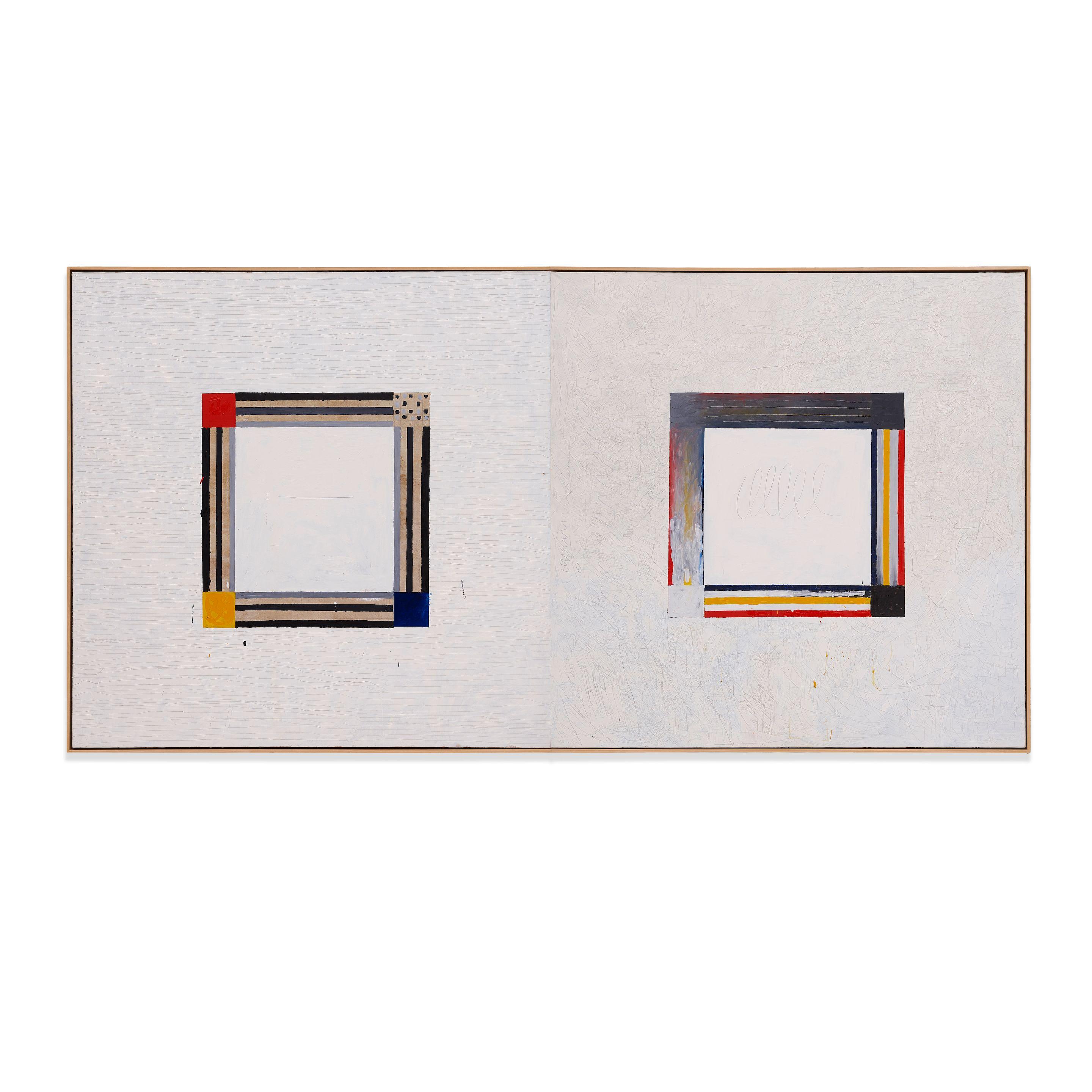 Pat Steir - White Paintings with Color Bands, 1979