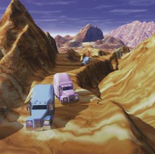 Patricia Piccinini - Desert Riders - Mountains From Autosphere Series