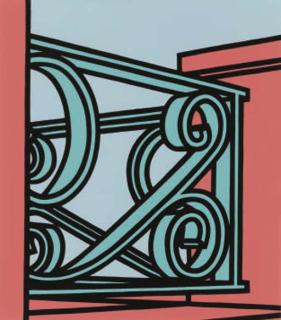 Patrick Caulfield R.A. - Ah! storm clouds rushed from the Channel coasts, from Some poems of Jules Laforgue (C. 38t)