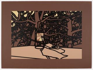 Patrick Caulfield R.A. - Evening Menu; Rose Bottle, 1975