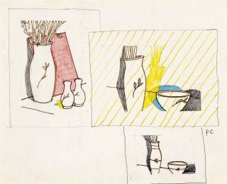 Patrick Caulfield, R.A - Sketchbook drawing