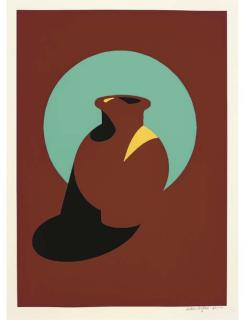 Patrick Caulfield RA - Brown Pot (C. 85)