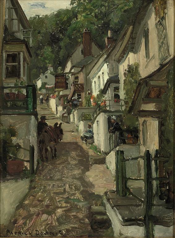 Patrick Downie, R.S.W. - High Street, Clovelly, Devon