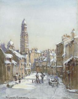 Patrick Downie, R.S.W. - The Vennel From Buchluch St, Greenock