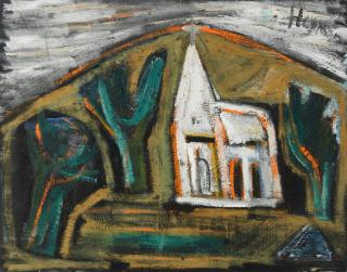 Patrick Hayman - Cornish Landscape & Church